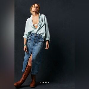 Free people Madison midi skirt